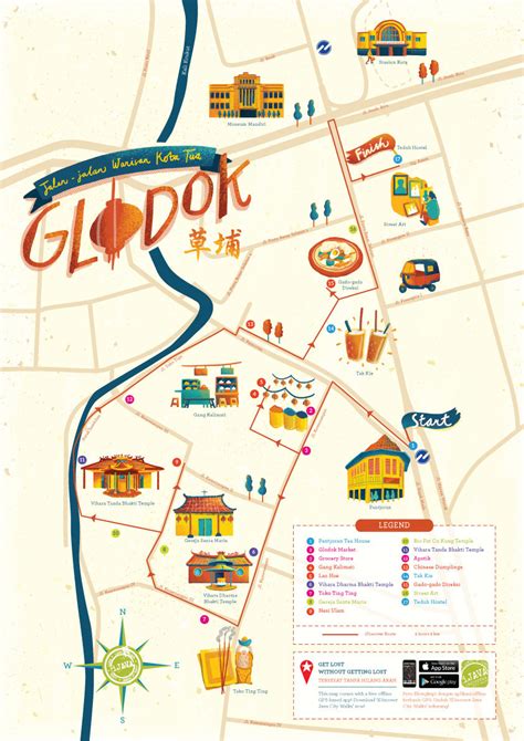 Kota Tua & Glodok Map for iDiscover :: Behance