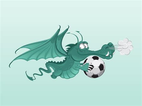 Dragon Football Logo