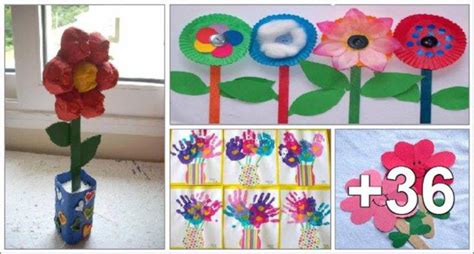 40 Ideas De Manualidades Con Flores Preescolar Y Primaria Alumno On