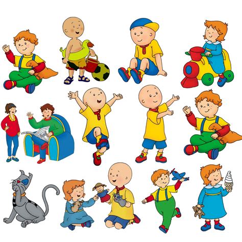 Caillou Png Bundle Caillou Clipart Set Caillou And Rosie Png Instant