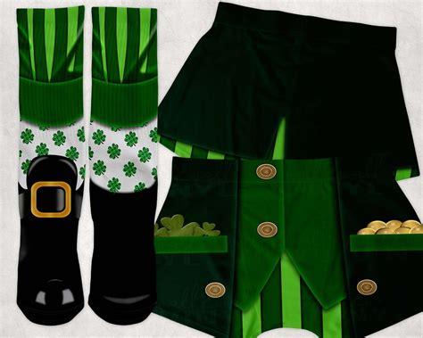 Leprechaun Socks And Boxers Digital Design Set For Sublimation Etsy