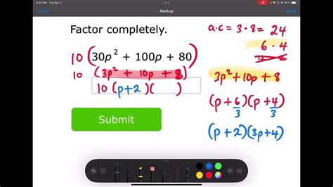 Factoring Trinomials Youtube