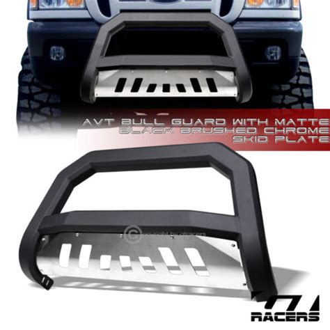 For Ford Ranger Matte Black Avt Edge Bull Bar Push Bumper