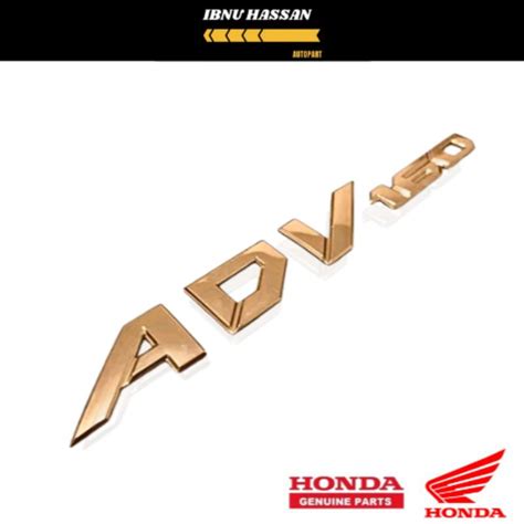 Original Logo Emblem Embossed 3D Honda ADV 160 Rose Gold EZ1404K Logo