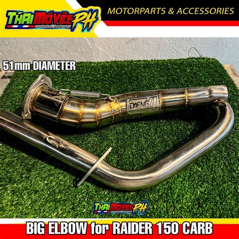 BIG ELBOW For RAIDER 150 CARB 51mm DIAMETER DAENG SAI 4 Shopee