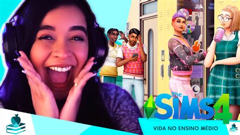 REAGINDO AO TRAILER DA NOVA EXPANSÃO VIDA NO ENSINO MÉDIO DO THE SIMS