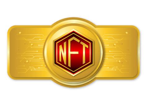 Nft Blockchain Token Vector Hd Images Nft Gold Coin Virtual Token