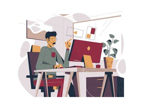 Work And Office Illustrations By Gytis Jonaitis