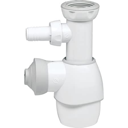 Wirquin 31190002 Sifón universal para lavabo color blanco y gris