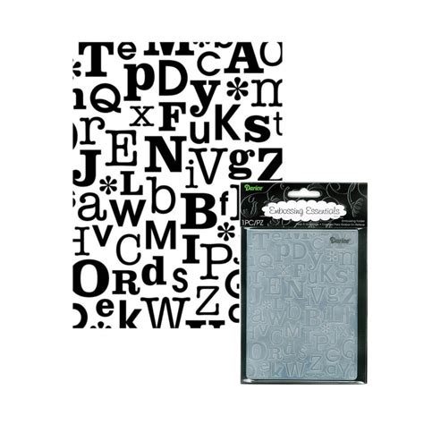 Embossing Folder Abcs Alphabet Letters By Darice Craft Etsy