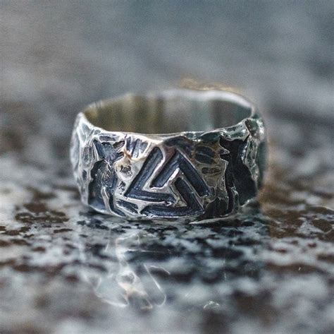 Viking Men Wolves Of Odin Valknut Forging 316L Stainless Steel Etsy