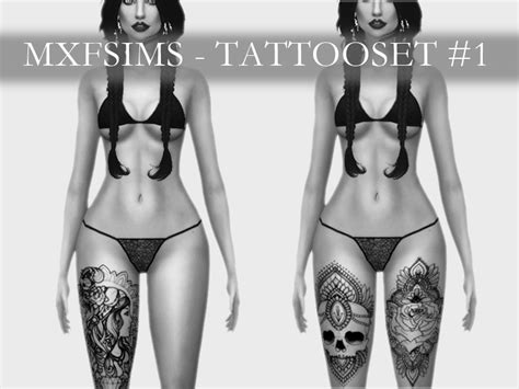 The Sims Resource Tattoo Set 1