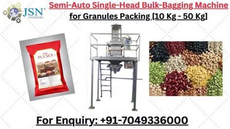 Semi Automatic Single Head Bulk Bagging Machine For Granules Packing 10