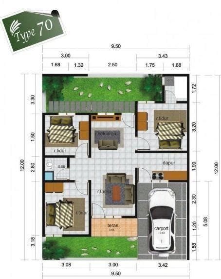 Panduan Lengkap Rumah Tipe 70 Desain Denah And Ukuran