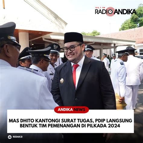 Mas Dhito Kantongi Surat Tugas Pdip Langsung Bentuk Tim Pemenangan Di