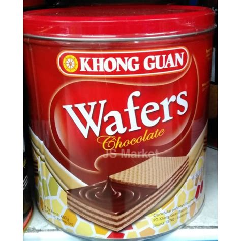 Jual KHONG GUAN WAFERS CHOCOLATE KALENG 600GR Shopee Indonesia