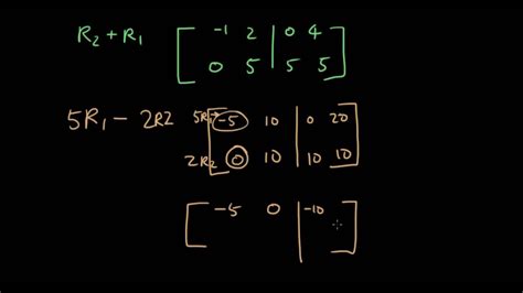 Matrices Lesson 13 Use Gaussian Elimination To Solve Matrix Equations Youtube