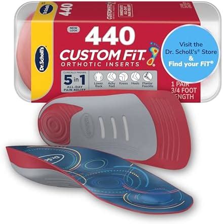 Amazon Dr Scholls Custom Fit Orthotics 3 4 Length Inserts CF