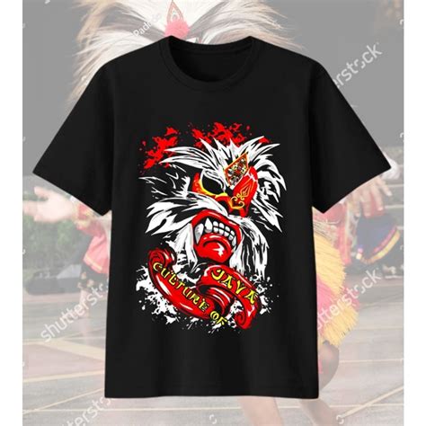 Jual Kaos Topeng Bujang Ganong Reog Ponorogo Ganongan Jatilan Jaranan