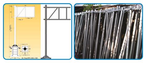 contoh tiang pabrik rambu pabrik cat marka