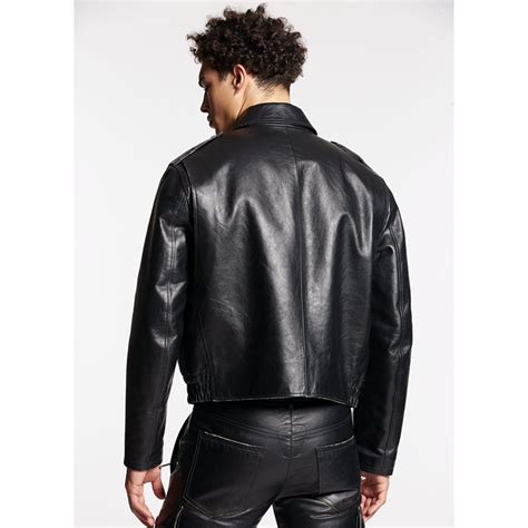 Leather Biker Jacket Mens - Free Shipping