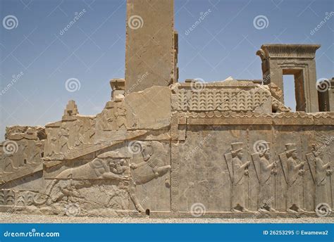 Reliefs In Persepolis Royalty Free Stock Photo - Image: 26253295