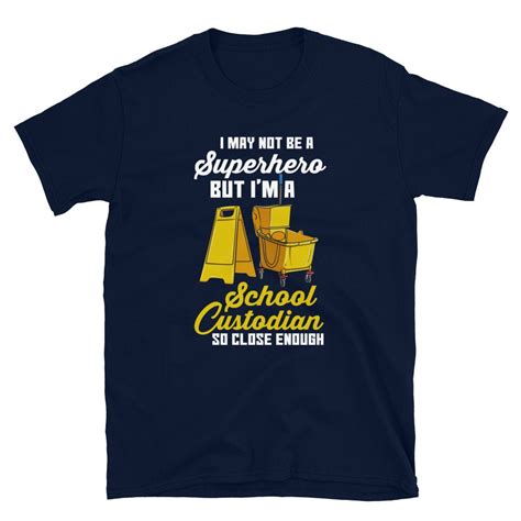 School Custodian Shirt Janitor Shirt Caretaker Shirt School Etsy