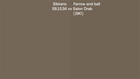 Sikkens E81534 Vs Farrow And Ball Salon Drab 290 Side By Side