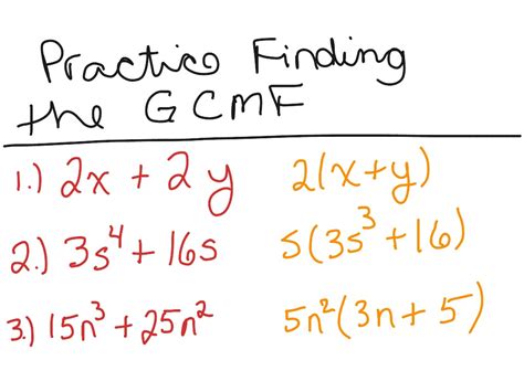 Factoring Polynomials With Common Monomial Factor Worksheet - CommonWorksheets.com