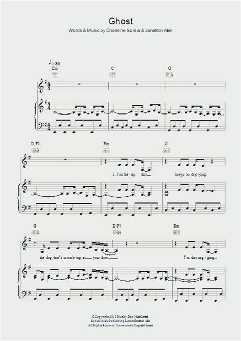 Ghost Piano Sheet Music Onlinepianist