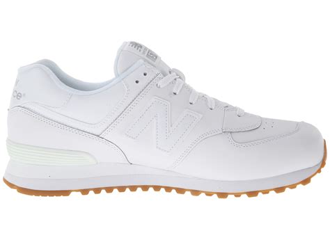 New Balance Classics 574 Leather White Free Shipping Both Ways