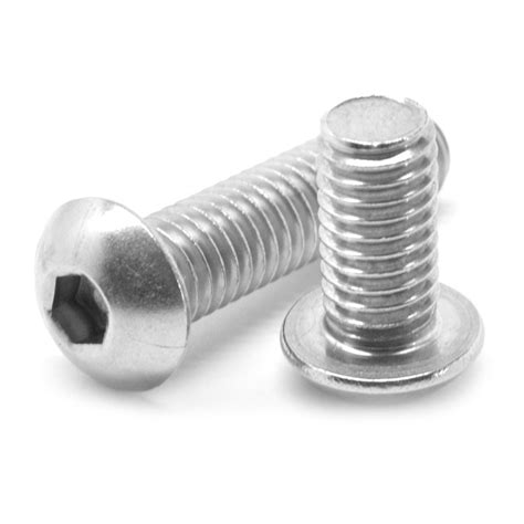 M8 X 125 X 35 Mm Ft Coarse Thread Socket Button Head Cap Screw Stainless Steel 18 8 Asmc