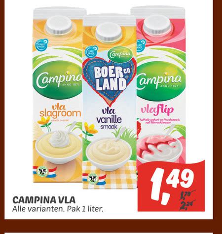 Campina Vla Folder Aanbieding Bij Dekamarkt Details