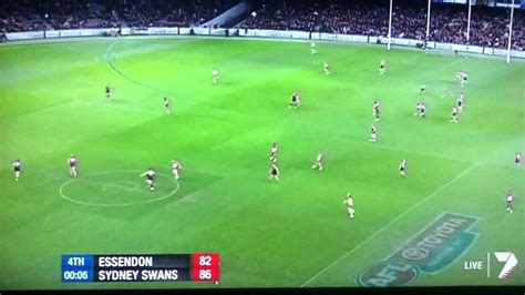 Last Seconds Sydney Vs Essendon Round Youtube