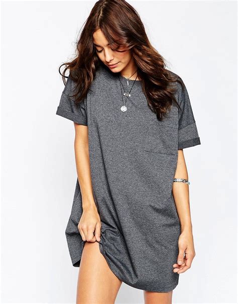 Image 1 Of Asos Casual Oversize T Shirt Dress With Pocket Oversized