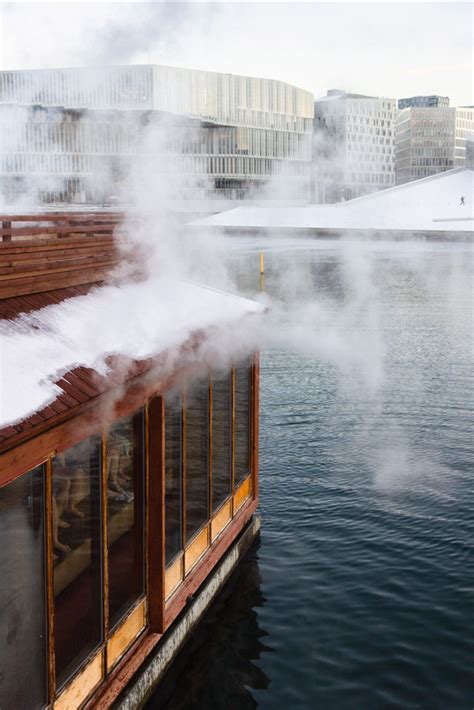 Act Studio And Borhaven Arkitekter Add Joyous Floating Sauna To Oslo