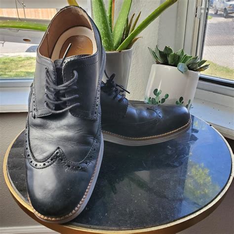 Cole Haan Original Grand Mens Black Leather Shoes Depop