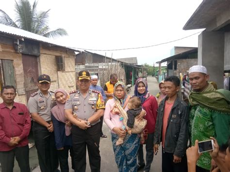 Kapolres Pelabuhan Belawan Kunjungi Balita Penderita Sindrom Nefrotik