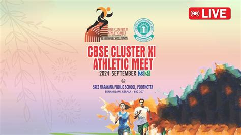 Cbse Cluster Xi Athletic Meet September Sree Narayana