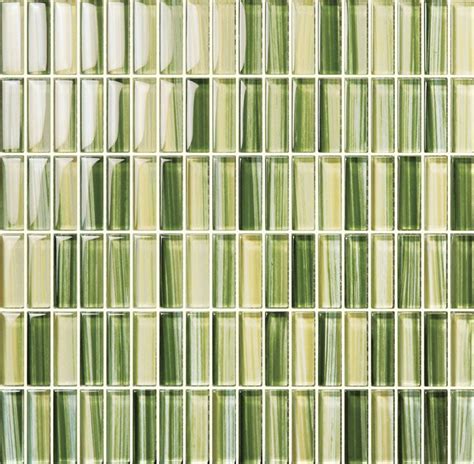 Green Crystal Glass Mosaic Tile For Bathroom Backsplash