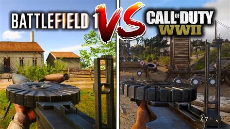 Bf1 Versus Cod Ww2 All Guns Compared Battlefield Vs Call Of Duty Who