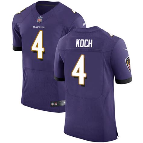 Nike Baltimore Ravens #4 Sam Koch Purple Team Color Men's Stitched NFL ...