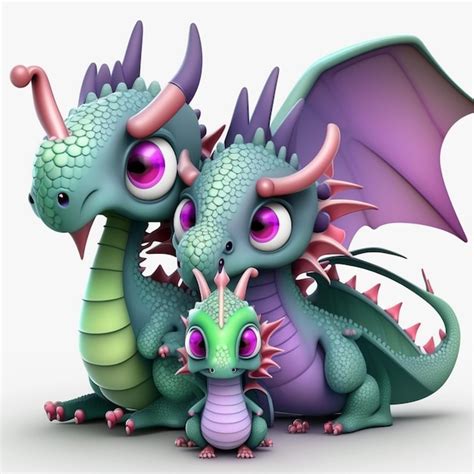 Premium AI Image | Dragon Realistic Style Vector Illustration