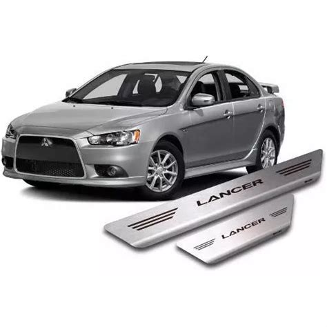 Kit Soleira De A O Inox Escovado Mitsubishi Lancer Parcelamento Sem Juros