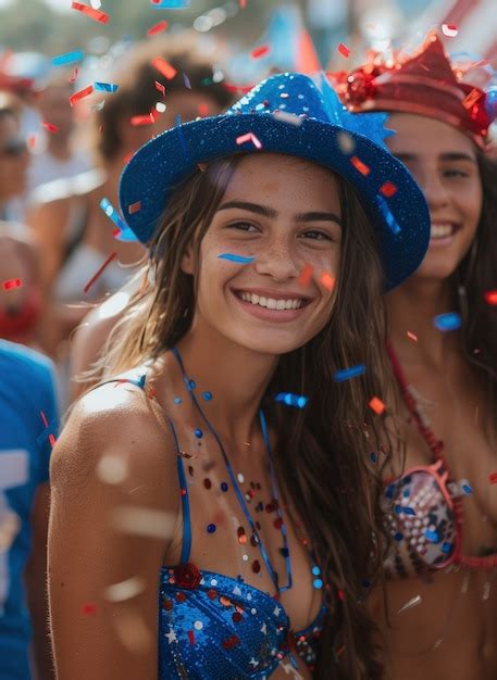 Retrato Cinematogr Fico De Pessoas Celebrando O Dia Da Independ Ncia