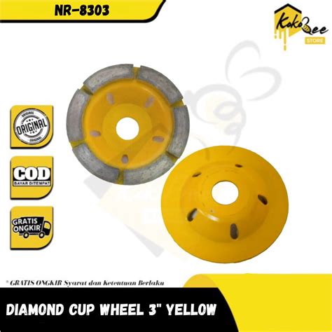 Jual Diamond Cup Wheel Dry Inch Mata Gerinda Tangan Keramik Beton