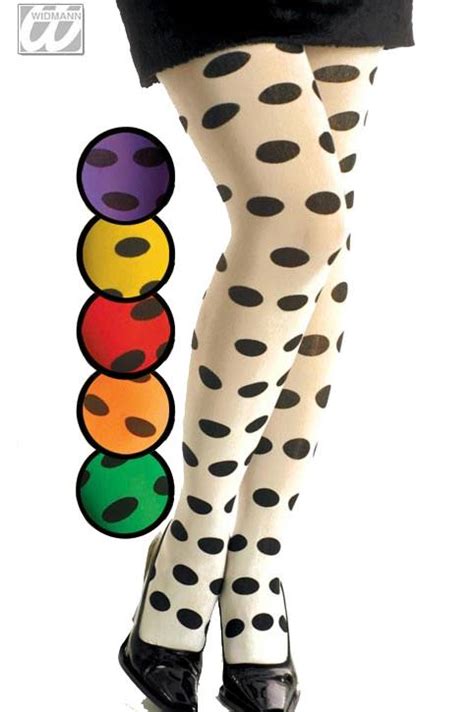 Opaque Tights Pink Multi Coloured Spots Atelier Yuwa Ciao Jp