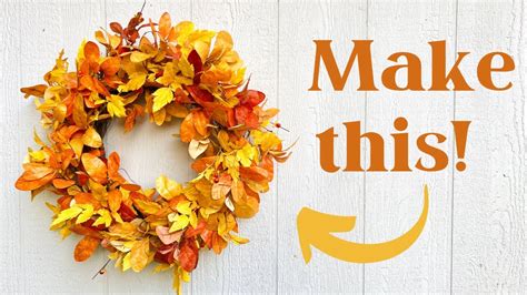 Diy Fall Wreath How To Make A Fall Laurel Wreath Youtube