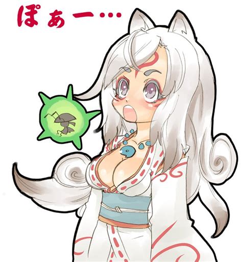 Amaterasu And Issun Ookami Drawn By Tsuutenkaaku Danbooru