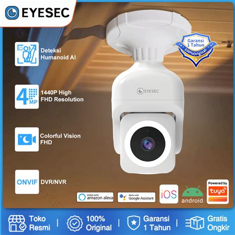 Jual EYESEC CCTV Lampu Bohlam ES09 IP Kamera 360 Derajat Panoramic